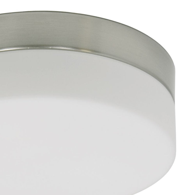 Flush mount Ikaro glass white LED