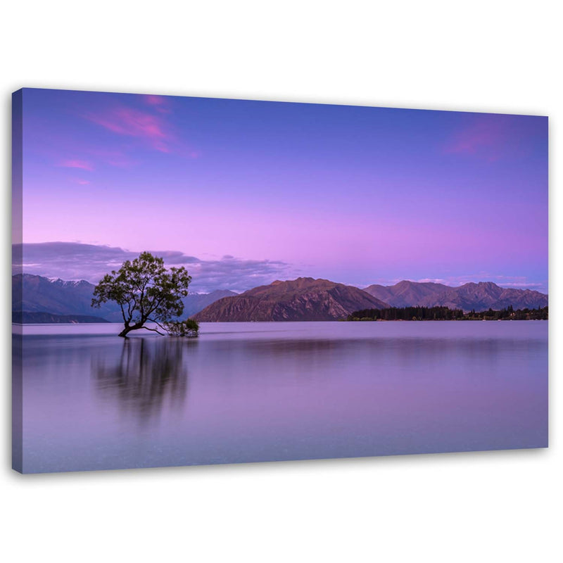Canvas print, Tree on a lake