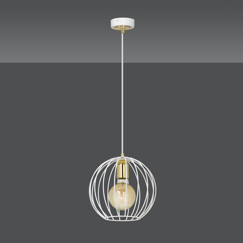 ALBIO pendant lamp 1L, white, E27