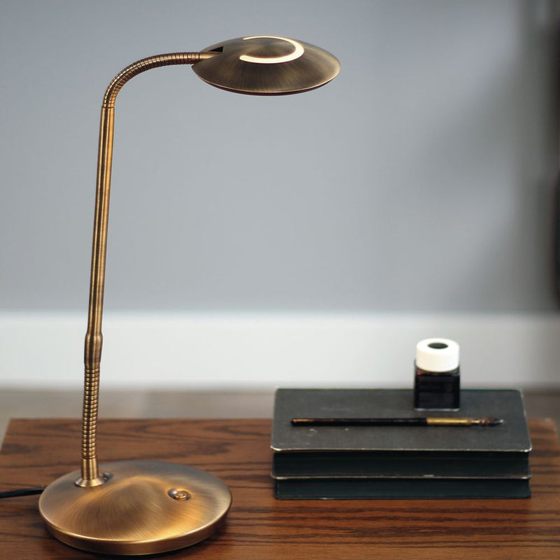 Desk lamp Zenith LED plastic bronze LED