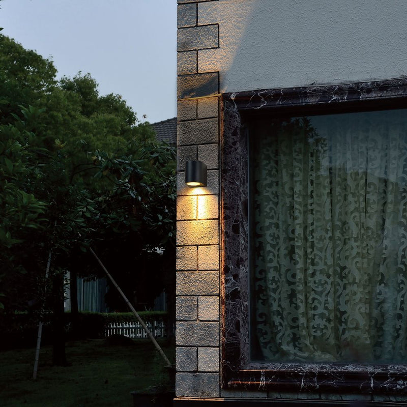 Outdoor lamp glass steel GU10