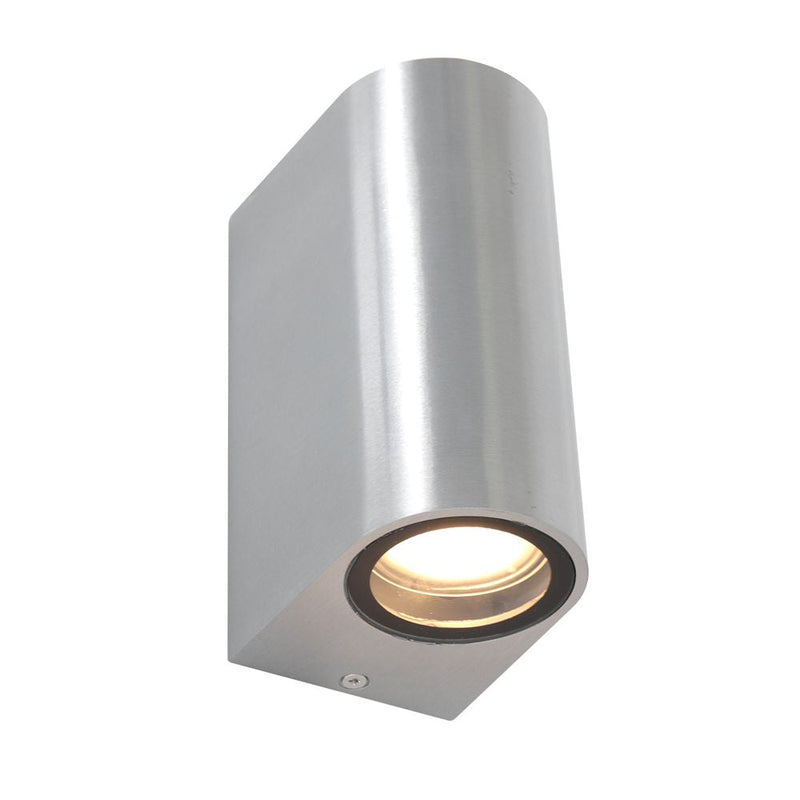 Outdoor lamp glass white GU10 2 lamps