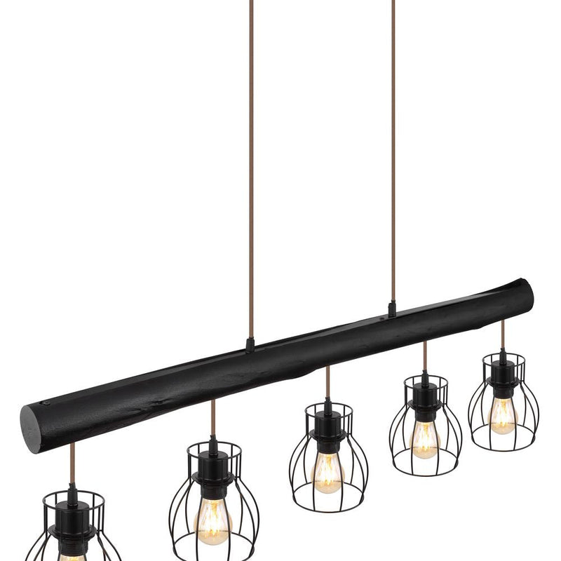Linear suspension Globo Lighting MINA metal E27 5 lamps