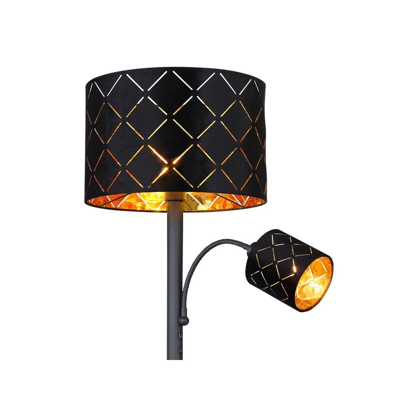 Floor lamp Globo Lighting SUNNA metal black E27 / E14 1 / 1 lamps