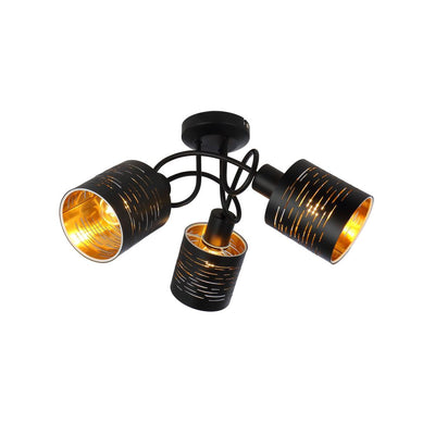 Chandeliers Globo Lighting TUNNO metal black E14 3 bulbs 