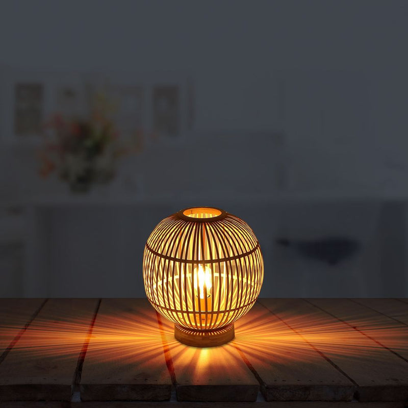 Table lamp Globo Lighting HILDEGARD bamboo light wood E27