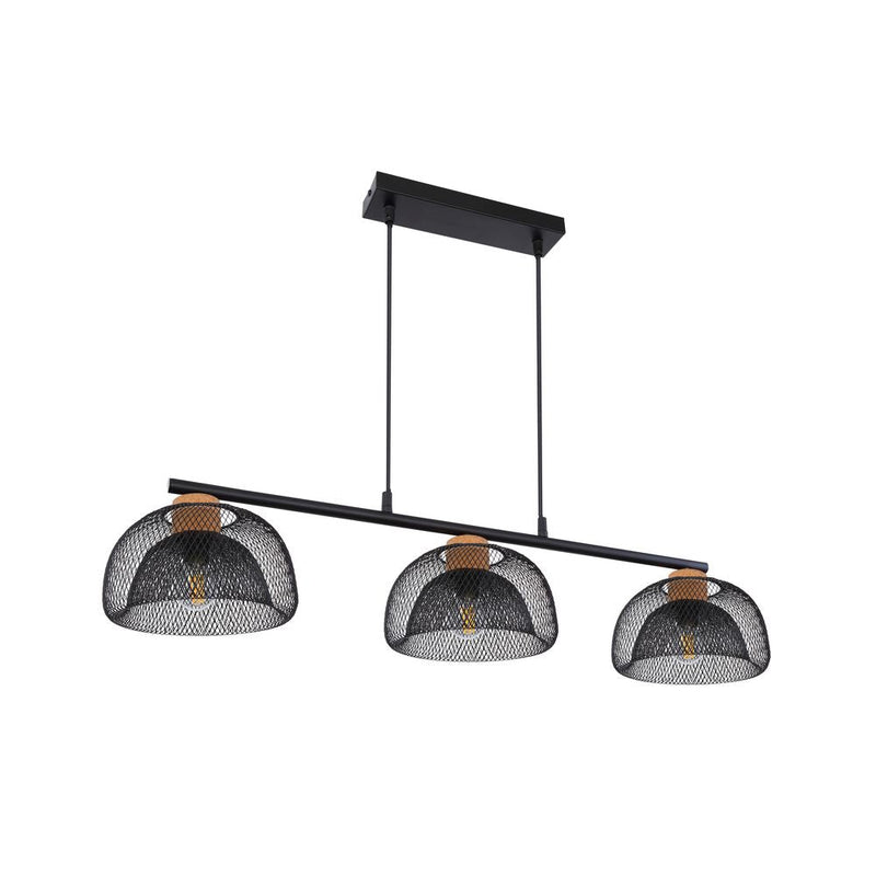 Linear suspension Globo Lighting VITIANO metal black E14 3 lamps