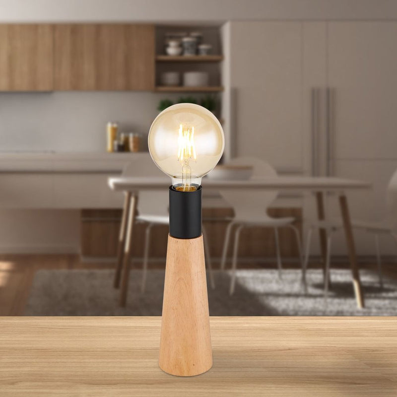 Speciality lamp Globo Lighting KIRA wood brown E27