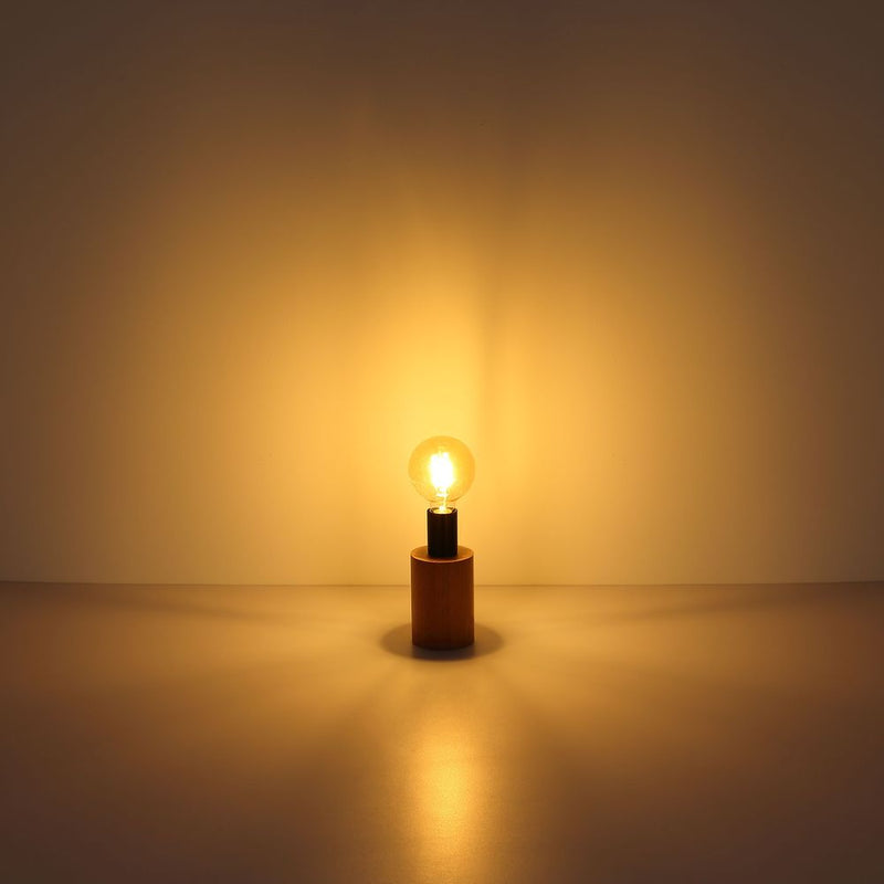 Speciality lamp Globo Lighting KIRA wood brown E27