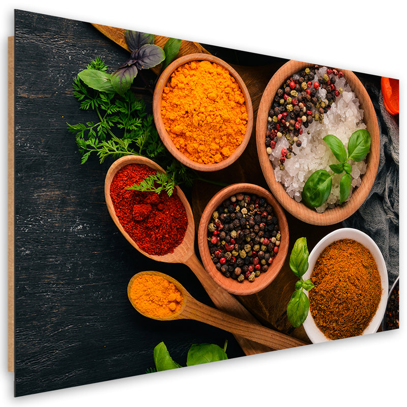 Deco panel print, Aromatic Spices Kitchen Food