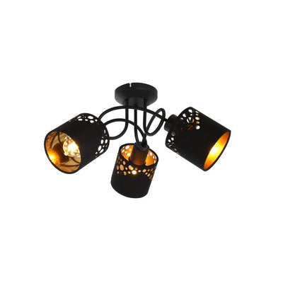 Flush mount Globo Lighting INGEBORG metal black E14 3 bulbs 