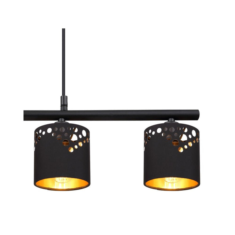 Linear suspension Globo Lighting INGEBORG metal black E14 4 lamps