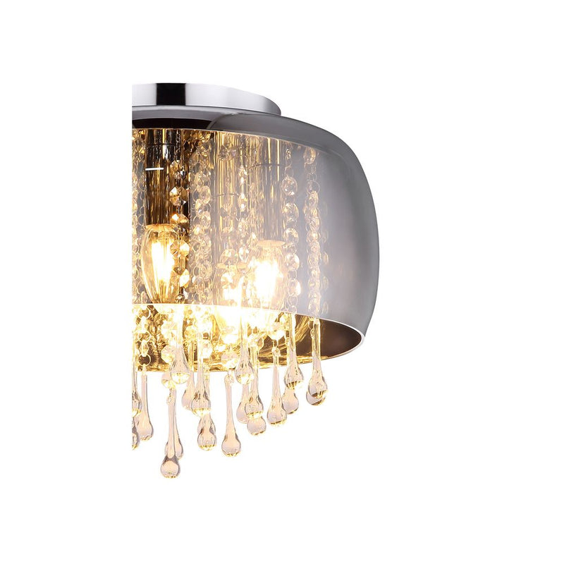 Flush mount Globo Lighting KALLA metal chrome E14 5 lamps