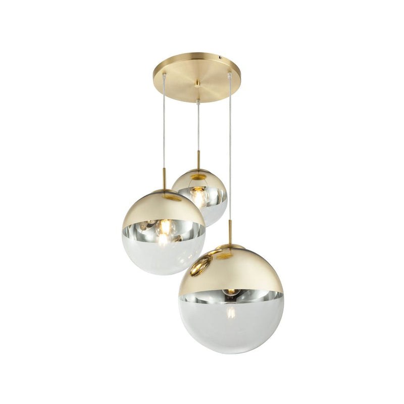 Pendants Globo Lighting VARUS metal gold E27 3 bulbs 