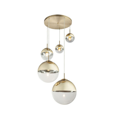 Pendants Globo Lighting VARUS metal gold E27 3 / 2 bulbs 