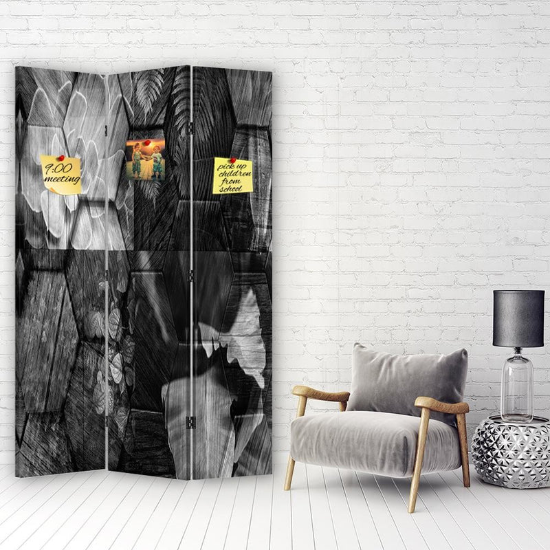 Room divider Double-sided PIN IT, The secret of greyness