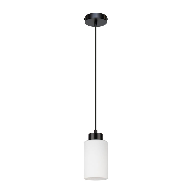 Bosco Pendant Lamp 1xE27 Max.60W Black / Black PVC / Black / White