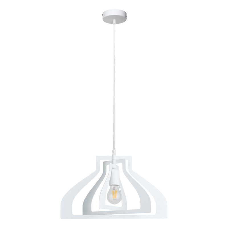 Justyna Hanging lamp 1xE27 60W White