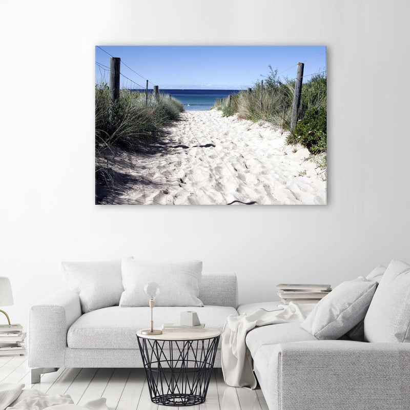 Canvas print, Path through the dunes