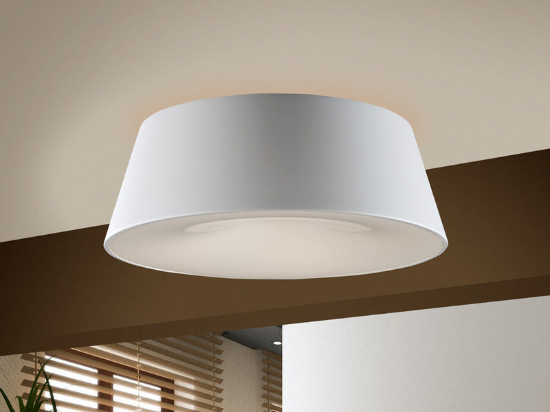 ZONE white ceiling lamp, 4l