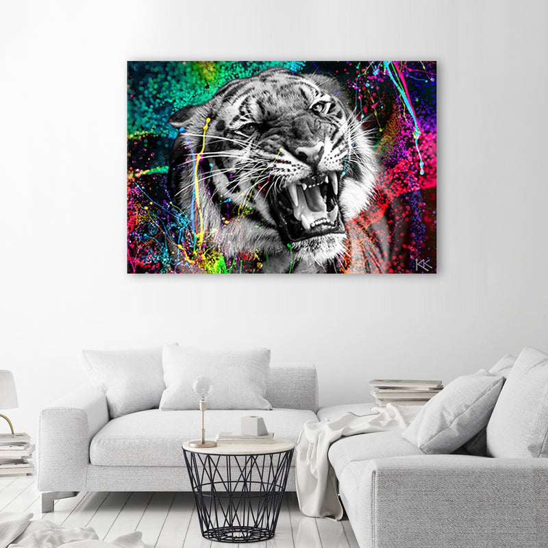 Deco panel print, Tiger animal nature