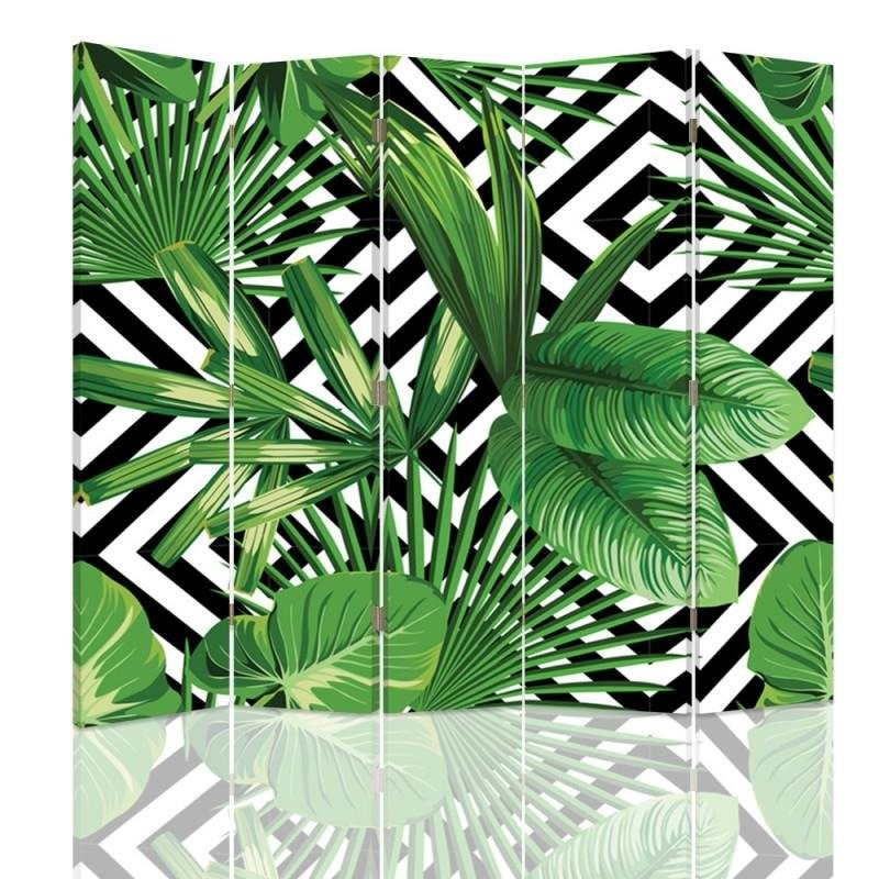 Room divider Double-sided, Leafy composition