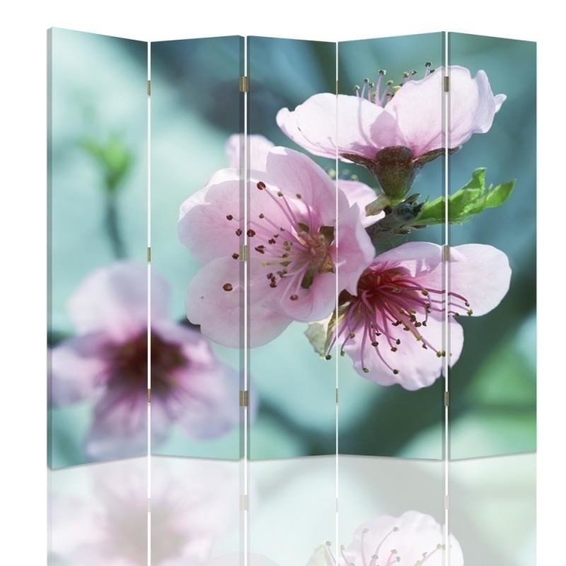 Room divider Double-sided, Close-up of a cherry blossom