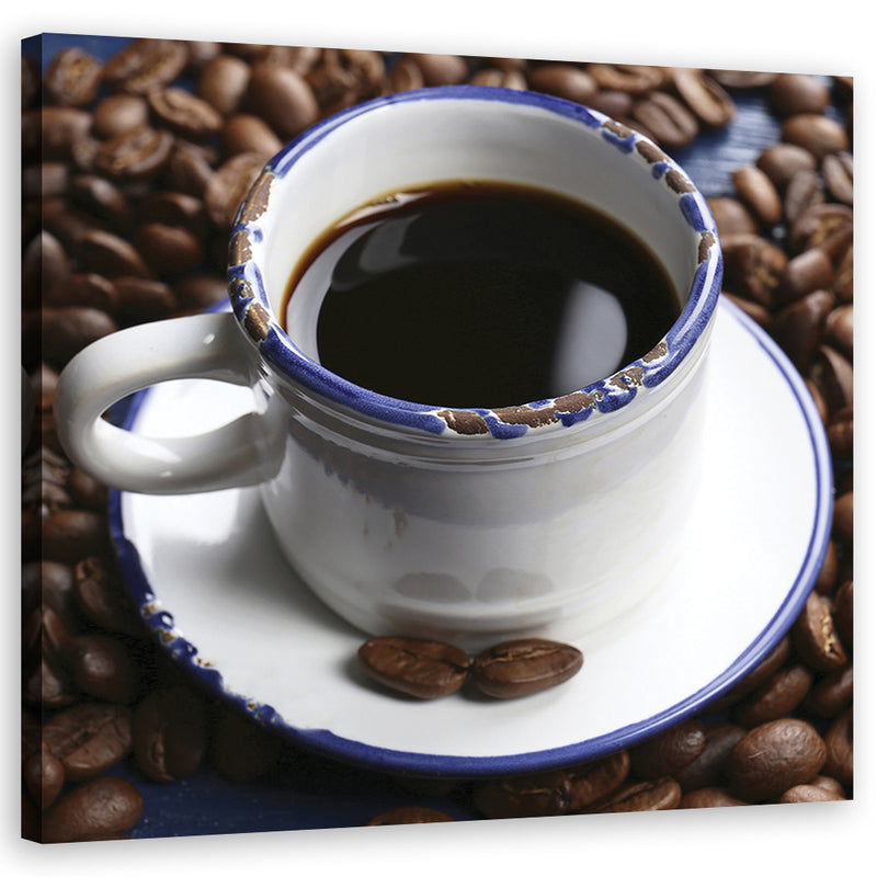 Canvas print, Cup of black coffee