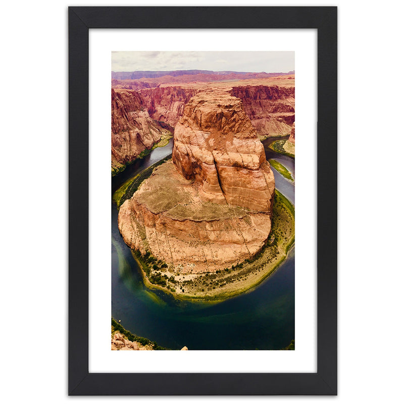 Picture in black frame, Rocks of the grand canyon