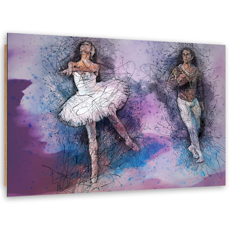 Deco panel print, Couple dancing the ballet