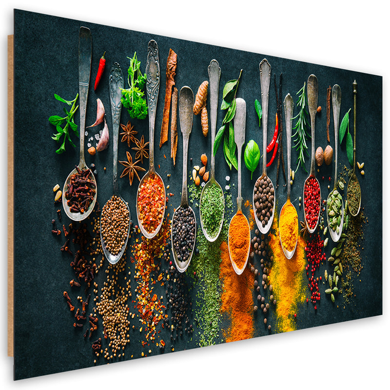Deco panel print, Herbs Spices for the kitchen