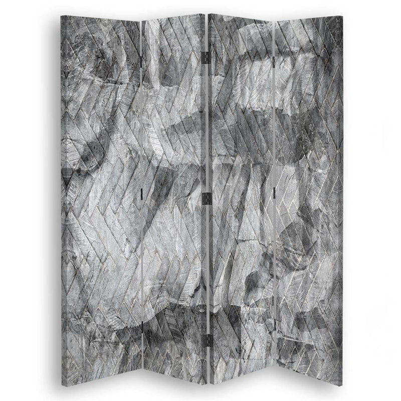 Room divider Double-sided rotatable, Peace of gray