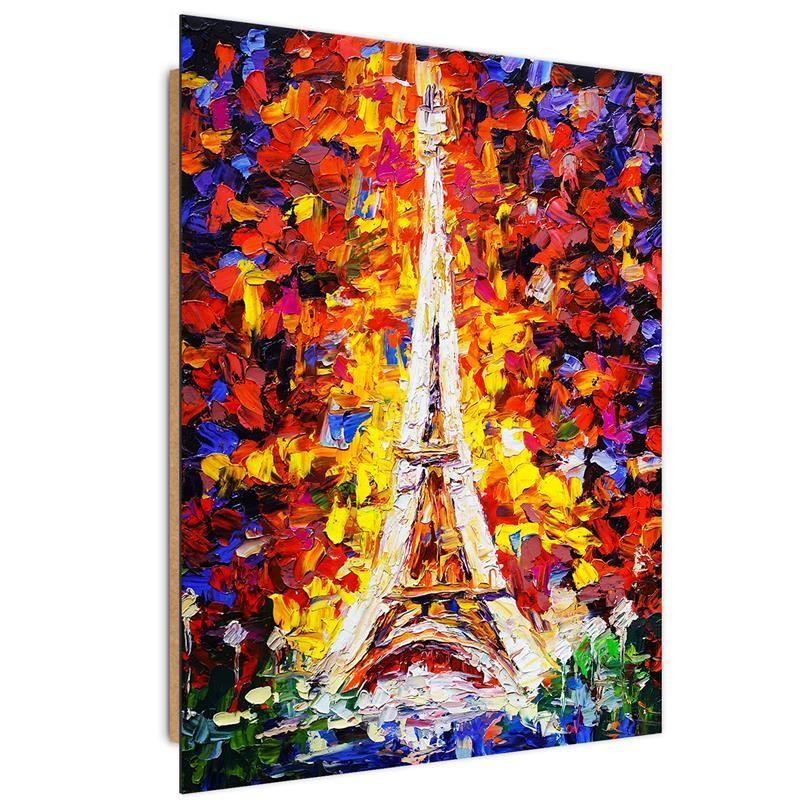 Deco panel print, Painted Eiffel Tower