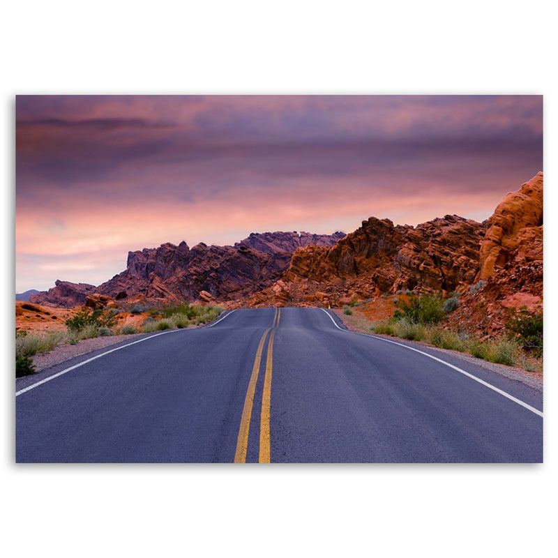 Canvas print, Road in the middle of nowhere
