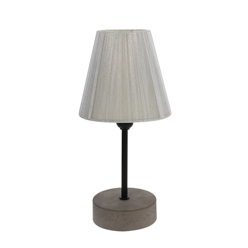 Mila Table Lamp 1xE14 Max.40W Concrete Gray/Black PVC/Black/Silver