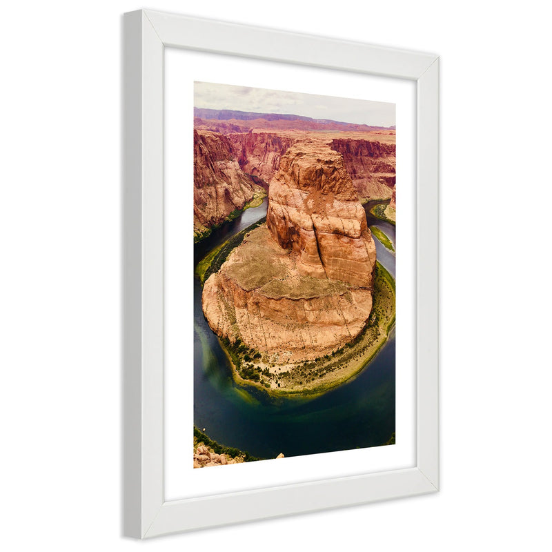 Picture in white frame, Rocks of the grand canyon