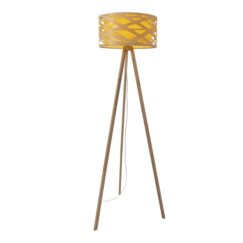 Floor Lamp with Bamboo h: 148cm Finja