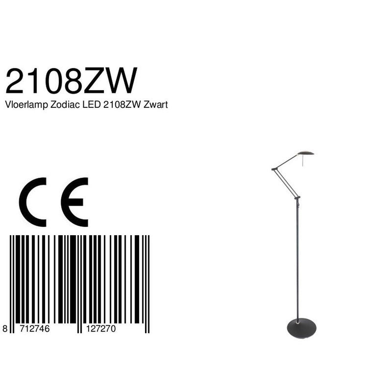 Floor lamp Zodiac LED plastic chrome LED