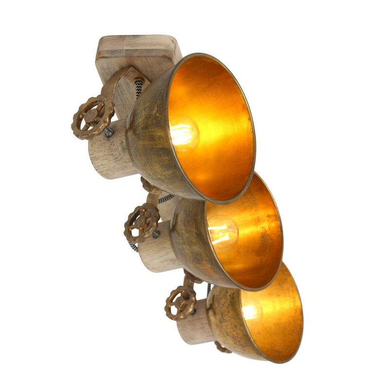 Spotlight Gearwood metal bronze E27 4 lamps