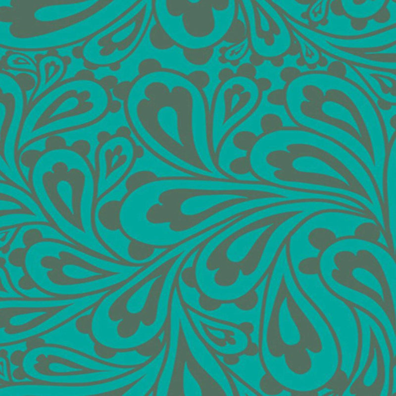 Room divider Double-sided, Wallpaper in turquoise