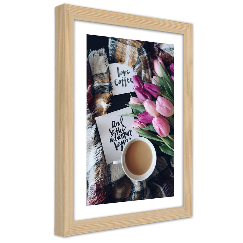 Picture in natural frame, Coffee morning