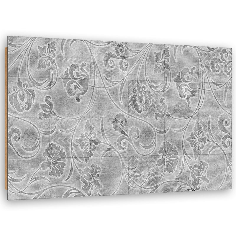 Deco panel print, Gray tiles