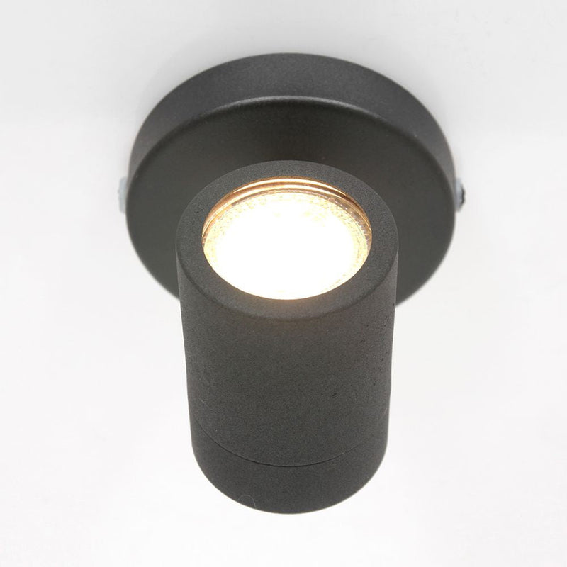 Spotlight Upround LED metal black GU10