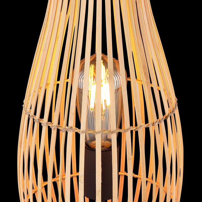 Table lamp Globo Lighting LAGLIO bamboo light wood E27