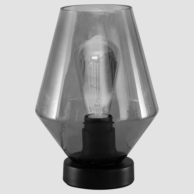 Table lamp Ancilla glass grey E27