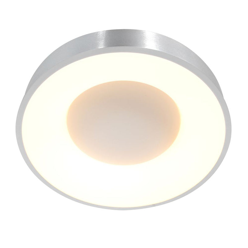 Flush mount Ringlede plastic white LED
