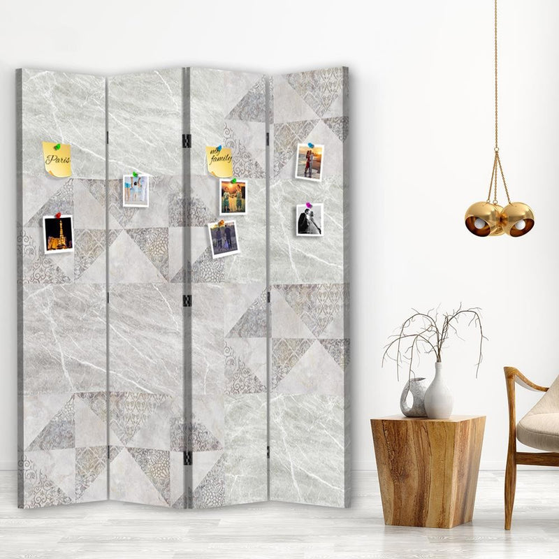 Room divider Double-sided PIN IT, Geometrics & pastels