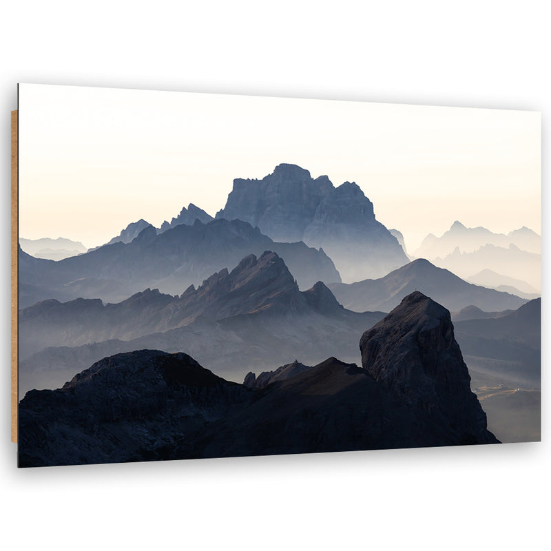 Deco panel print, Rocky mountain landscape