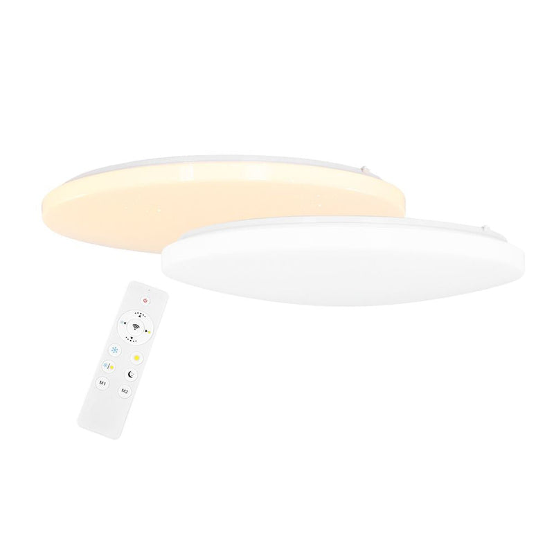 Flush mount Stjerne plastic white LED