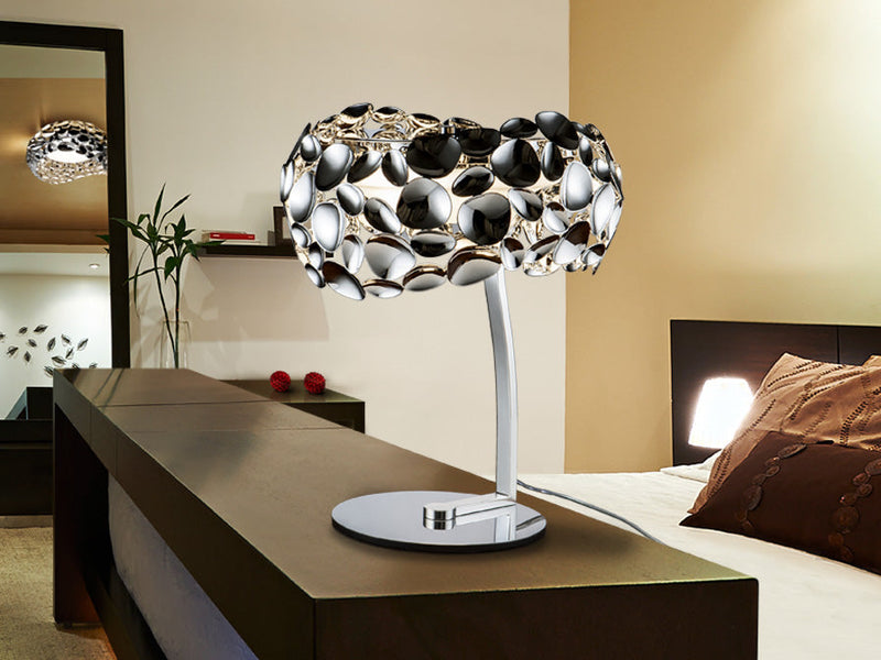 NARISA table lamp,3l,chrome